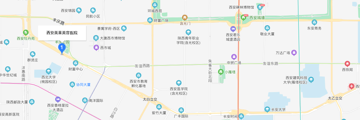 西安美莱来院路线
